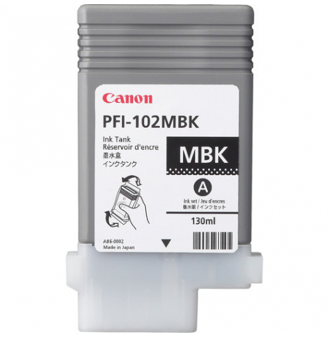 Tusz CANON PFI-102mbk Ink matte black iPF500 iPF600 iPF700 iP710 iPF720 LP17 LP24