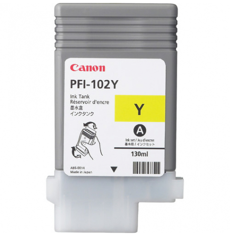 Tusz CANON PFI-102Y dye ink cartridge yellow standard capacity 130ml 1-pack