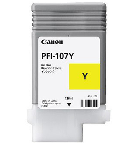 Tusz CANON PFI-107 Y Ink yellow 130ml iPF680/685 iPF780/785