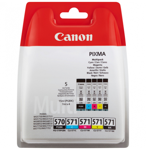 Tusz Canon PGI-570/CLI-571 PGBK/C/M/Y/BK MULTI Blister without Security