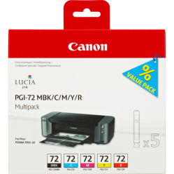 Tusz CANON PGI-72 MBK/C/M/Y/R Multi Pack for PIXMA-PRO 10