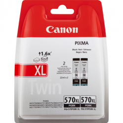 Tusz Canon 0318C007 PGI-570XL BK TWIN BLISTER with security