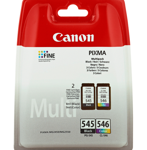 Tusz Canon 8287B006 PG545/CL546 Multi pack BLISTER with security PIXMA MG2450