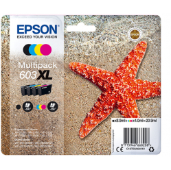 Multipack Epson C13T03A64010 C13T03A64010 4-colours 603XL 8,9 ml + 3 x 4,0 ml