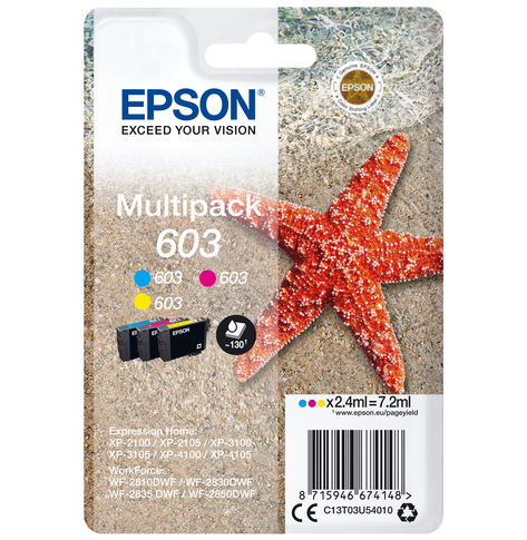 Multipack Epson C13T03U54010 CMY C13T03U54010 3-colours 603 3 x 2,4 ml