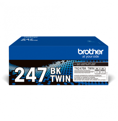 TWIN-pack black toners BK 3000pages/cartridge