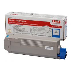 Toner OKI cyan | 6000str | C5850/5950/MC560