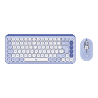 Zestaw klawiatura i mysz LOGITECH POP ICON COMBO - wrzosowy US