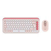 Zestaw klawiatura i mysz LOGITECH POP ICON COMBO - różowy US