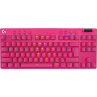 Klawiatura bezprzewodowa LOGITECH G PRO X TKL LIGHTSPEED Gaming - MAGENTA - US - 2.4GHZ/BT - TACTILE