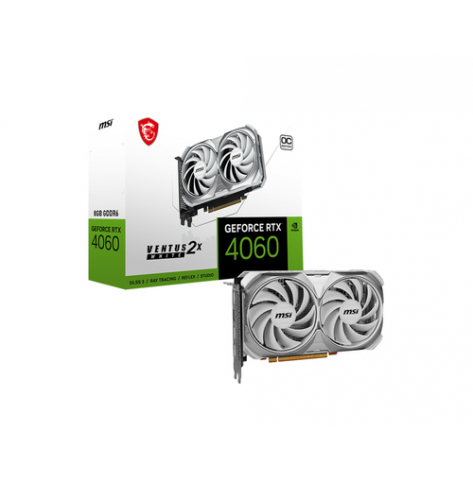 Karta graficzna MSI GeForce RTX 4060 VENTUS 2X WHITE 8GB OC