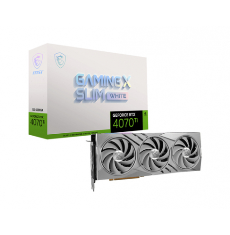 Karta graficzna MSI GeForce RTX 4070 Ti GAMING X SLIM WHITE 12GB