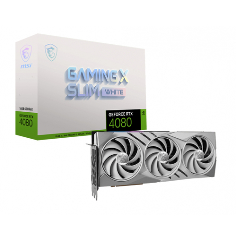 Karta graficzna MSI GeForce RTX 4080 16GB GAMING X SLIM WHITE