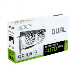 Karta graficzna ASUS Dual GeForce RTX 4070 SUPER White OC Edition 12GB GDDR6X