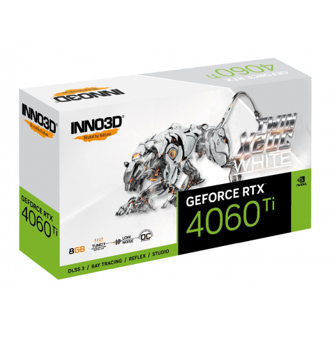 Karta graficzna INNO3D GeForce RTX4060Ti Twin X2 OC 8GB GDDR6 White