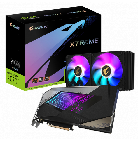 Karta graficzna GIGABYTE AORUS GeForce RTX 4070 Ti 12GB XTREME WATERFORCE