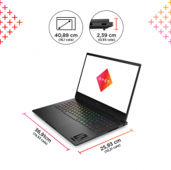 Laptop HP OMEN 16-wd0004nw 161 FHD i7-13620H 16GB 512GB RTX4060 BK Win11 2Y Shadow Black