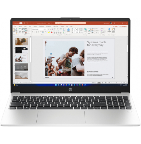 Laptop HP 255 G10 15.6 FHD IPS Ryzen 5 7530U 16GB 512GB AMD BK Aluminium Win11 2Y OnSite Silver Turbo