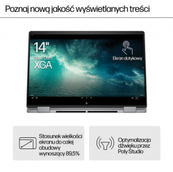 Laptop HP ENVY x360 14-fa0400nw 14 WUXGA Touch AG IPS Ryzen 5 8640HS 16GB 512GB 5MP W11Pro 2Y Glacier Silver