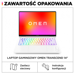 Laptop HP OMEN 14-fb0030nw 140 2.8K OLED Ultra 9 185H 32GB 1TB SSD RTX4070 Win11 2Y Ceramic White