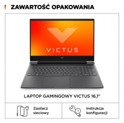 Laptop HP VICTUS 16-r1154nw 161 FHD AG IPS i7-14650HX 16GB 1TB SSD RTX4060 NoOS 2Y Ceramic White