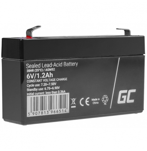 Akumulator Green Cell AGM VRLA 6V 1.2Ah
