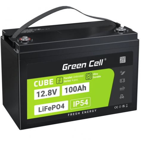 Akumulator Green Cell LiFePO4 100Ah 12V/12.8V 1280Wh