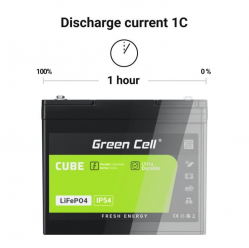 Akumulator Green Cell LiFePO4 100Ah 12V/12.8V 1280Wh