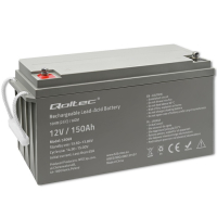 Akumulator Qoltec AGM | 12V | 150Ah | max. 2250A