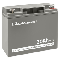 Akumulator Qoltec AGM | 12V | 20Ah | max. 300A