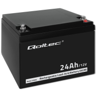 Akumulator Qoltec AGM | 12V | 24Ah | max.7.2A