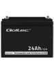 Akumulator Qoltec AGM | 12V | 24Ah | max.7.2A