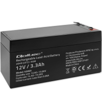 Akumulator Qoltec AGM | 12V | 3.3Ah | max. 49.5A