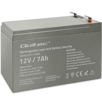 Akumulator Qoltec AGM | 12V | 7Ah | max. 105A | Security