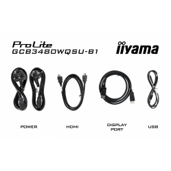 Monitor IIYAMA GCB3480WQSU-B1 34 VA UWQHD 0.4ms Curved HDMI DP USB VESA