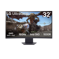Monitor LG 32GS60QC-B 31.5 QHD 1000R Curved 180Hz