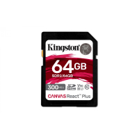 Karta pamięci KINGSTON 64GB Canvas React Plus SDXC UHS-II 300R-260W U3 V90-8K