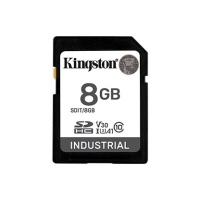 Karta pamięci KINGSTON 8GB SDHC Industrial -40C to 85C C10 UHS-I U3 V30 A1 pSLC