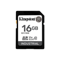 Karta pamięci KINGSTON 16GB SDHC Industrial -40C to 85C C10 UHS-I U3 V30 A1 pSLC