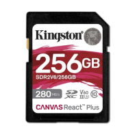 Karta pamięci KINGSTON 256GB Canvas React Plus SDXC UHS-II 280R-150W U3 V60