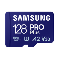 Karta pamięci SAMSUNG PRO Plus 128GB microSD UHS-I U3 Full HD 4K UHD 180MB-s Odczyt 130MB-s Zapis z adapterem