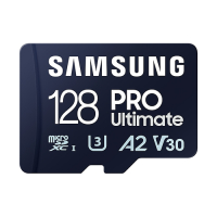 Karta pamięci SAMSUNG Pro Ultimate microSD 128GB UHS-I U3 FHD 4K UHD 200MB-s Odczyt 130 MB-s Zapis z czytnikiem