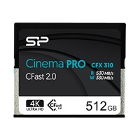 Karta pamięci SILICON POWER 512GB Cfast CinemaPro CFX310 MLC