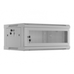 Szafa serwerowa Lanberg 19 cali 4U 600x450 szara drzwi perforowane flat pack