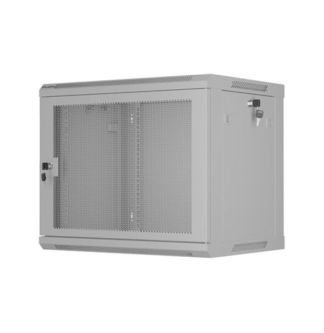 Szafa serwerowa Lanberg 19 cali 9U 600x450 drzwi perforowane szara flat pack