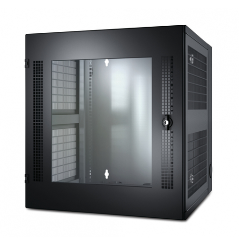 Szafa serwerowa APC AR100 APC wiszaca rack 19 13U NetShelter WX  przeszklone drzwi  - czarna