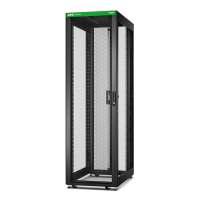 Szafa serwerowa APC Easy Rack 42Ux600x1000 with Roof castors feet and 4Brackets No Side panels Bottom czarna