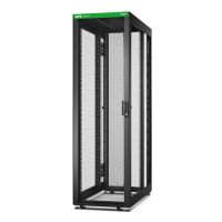 Szafa serwerowa APC Easy Rack 42Ux600x1200 with Roof castors feet and 4Brackets No Side panels Bottom czarna