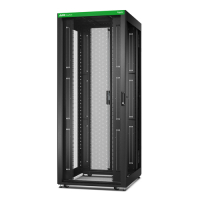 Szafa serwerowa APC Easy Rack 42Ux800x1000 with Roof castors feet and 4Brackets No Side panels Bottom czarna