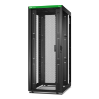 Szafa serwerowa APC Easy Rack 42Ux800x1200 with Roof castors feet and 4Brackets No Side panels Bottom czarna